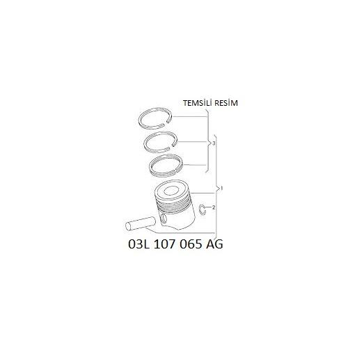 PİSTON VW 2.0 TDİ CKUB CFFB CGLC CFHC STD 81,00MM